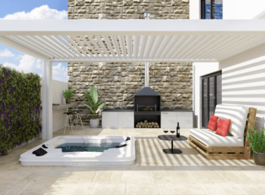 hot tub pergola